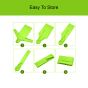 Allextreme EVA Waterproof Unisex Rain Coat Hooded Full Sleeves Outdoor Men, Women, Boys & Girls Rainwear Poncho Raincoat for Camping, Hiking & Travelling (1 Pc, Neon Green)
