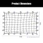 Allextreme Heavy Duty Strong Cargo Net Bungee Cord Roof Rack Luggage Holder Strap Elastic Storage Mesh Rope Container Straps with ABS and D Hooks for Holding Bags