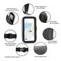 AllExtreme 7 Inch Mobile Phone Holder Water Resistant Bike Scooty Motorcycle Pouch Anti Shake Stable Mount with Firm Grip Secure Hold for Maps & GPS Navigation (Pack of 1)
