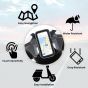 AllExtreme 7 Inch Mobile Phone Holder Water Resistant Bike Scooty Motorcycle Pouch Anti Shake Stable Mount with Firm Grip Secure Hold for Maps & GPS Navigation (Pack of 1)
