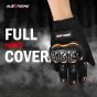 Allextreme Probiker Protective Full Finger Gloves Anti-Skid Surface Breathable Bike Riding Glove for Motorcycle Cycling Climbing Mountaineering Hiking (XL, Black & Orange)