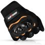 Allextreme Probiker Protective Full Finger Gloves Anti-Skid Surface Breathable Bike Riding Glove for Motorcycle Cycling Climbing Mountaineering Hiking (XL, Black & Orange)