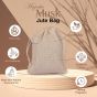 Allextreme Hanging Wood Jute Bag Car Perfume Scent - Majestic Musk Fragrance for 30 Days Diffuser Interior Car-Accessories Air Freshener with Essential Oil Aroma (Set of 1, 40g)