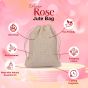 Allextreme Hanging Wood Jute Bag Car Perfume Scent - Rare Rose Fragrance for 30 Days Diffuser Interior Car-Accessories Air Freshener with Essential Oil Aroma (Set of 1, 40g)