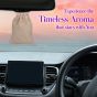Allextreme Hanging Wood Jute Bag Car Perfume Scent - Lyrical Lavender Fragrance for 30 Days Diffuser Interior Car-Accessories Air Freshener with Essential Oil Aroma (Set of 1, 40g)