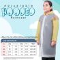 Allextreme EVA Kids Hooded Raincoat for 10 to 14 Years Water Resistant Full-Sleeve Poncho with Adjustable Hood Drawstring Full Length Rainwear Boys & Girls (1 Pc, Yellow & White)