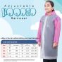 Allextreme EVA Kids Hooded Raincoat for 10 to 14 Years Water Resistant Full-Sleeve Poncho with Adjustable Hood Drawstring Full Length Rainwear Boys & Girls (1 Pc, Pink & White)