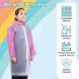 Allextreme EVA Kids Hooded Raincoat for 10 to 14 Years Water Resistant Full-Sleeve Poncho with Adjustable Hood Drawstring Full Length Rainwear Boys & Girls (1 Pc, Pink & White)