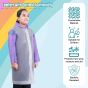 Allextreme EVA Kids Hooded Raincoat for 10 to 14 Years Water Resistant Full-Sleeve Poncho with Adjustable Hood Drawstring Full Length Rainwear Boys & Girls (1 Pc, Random)