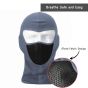 Allextreme Arm Sleeves and Balaclava Combo Hand UV Protection Cover & Riding Full Face Mask Set for Men Women Cycling Biking Outdoor Use (1 Pair Arm Sleeves & Balaclava- Dark Grey)
