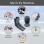 Allextreme Arm Sleeves and Balaclava Combo Hand UV Protection Cover & Riding Full Face Mask Set for Men Women Cycling Biking Outdoor Use (1 Pair Arm Sleeves & Balaclava- Dark Grey)