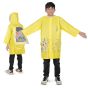 Allextreme Raincoat for Kids 11-12 Years Long Rain Jacket Boys Girls Rainsuit Waterproof Children Rainwear with Hood School Bag Cover & Carry Pouch (1Pc, 3XL, Unicorn Print, Yellow)