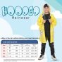 Allextreme Raincoat for Kids 11-12 Years Long Rain Jacket Boys Girls Rainsuit Waterproof Children Rainwear with Hood School Bag Cover & Carry Pouch (1Pc, 3XL, Unicorn Print, Yellow)