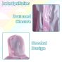 Allextreme Raincoat for Kids 8-10 Years Long Rain Jacket Boys Girls Rainsuit Waterproof Children Rainwear with Hood School Bag Cover & Carry Pouch (1Pc, 2XL, Unicorn Print, Pink)
