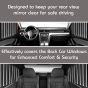 AllExtreme Magnetic Car Curtain Slat Folding Window Sunshade Visor Car Side Window Windshield Sun Protection Slider UV Rays Reflector (Pack of 2, Black)