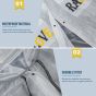 Allextreme EVA Raincoats Transparent Reusable Water Resistant with Hood and Sleeves for Women Men Camping Rainy Season Travel (ALX-UK07)