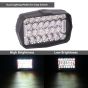 Allextreme 30W LED Fog Lamp 9-85V DC Power 3000 Lm High Brightness Bar Lights External Spotlight with Mounting Bracket Universal Fit for All Cars and Bikes (Cool White/Red, Pack of 1)