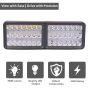Allextreme 24W 9-85V DC Power 7000 Lm High Brightness LED Fog Lamp Bar Lights External Spotlight with Mounting Bracket Universal Fit for All Cars and Bikes (Cool White, Pack of 1)