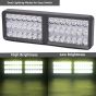 Allextreme 24W 9-85V DC Power 7000 Lm High Brightness LED Fog Lamp Bar Lights External Spotlight with Mounting Bracket Universal Fit for All Cars and Bikes (Cool White, Pack of 1)