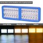 Allextreme 24W LED Fog Light DC 9-85V 7000Lm High Brightness 3000-5000K Color Temperature Universal 42 Beads Spotlights For All Car Bike Motorcycle Scooty (1Pc, Warm White/Yellow)