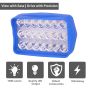 Allextreme 15W LED Fog Light DC 12V 1500Lm High Brightness 3000-7000K Color Temperature Universal 21 Beads Spotlights For All Car Bike Motorcycle Scooty (1Pc, Yellow & White)