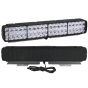 Allextreme 24W 9-85V DC Power 9000 Lm High Brightness LED Fog Lamp Bar Lights External Spotlight with Mounting Bracket Universal Fit for All Cars and Bikes (Warm White/Cool White, Pack of 1)