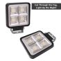 Allextreme 24W 9-85V DC Power 7000 Lm High Brightness LED Fog Lamp Bar Lights External Spotlight with Mounting Bracket Universal Fit for All Cars and Bikes (Warm White/Yellow, Pack of 1)