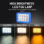 Allextreme Fog Lamp 30W 9-85V DC Power 6000 Lm High Brightness LED Bar Lights with Mounting Bracket Universal Fit for All Cars and Bikes (Warm White/Cool White, Pack of 1)