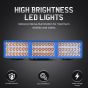 Allextreme 90W LED Fog Lamp 9-85V DC Power 9000 Lm High Brightness Bar Lights External Spotlight with Mounting Bracket Universal Fit for All Cars and Bikes (Yellow/Warm White, Pack of 1)