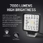 Allextreme Fog Lamp 24W 9-85V DC Power 7000 Lm High Brightness LED Bar Lights with Mounting Bracket Universal Fit for All Cars and Bikes (Warm White/Cool White, Pack of 1)