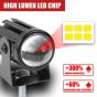 Allextreme 15W LED Fog Light 80V High Brightness Three Colour Spotlights with Projector Lens Universal Headlight For All Car Bike Motorcycle Scooty (Pack of 2, Yellow/White/Red)