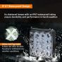 Allextreme CYT 16 LED Square Focus Beam Light 48W 12V DC Waterproof Fog Pod Driving Spot Head Lamp Off-Roading Lights Universal For All Bikes and Cars (Set of 1)