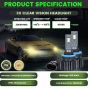 Allextreme Hyperdrive H8/H11 200W LED Headlight Conversion Kit 22000LM Ultra Bright Beam IP68 Waterproof Fog Light Chip 4300K Easy Install Car Headlamp Bulbs for Automobiles (2Pcs, Warm Yellow)