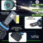 Allextreme Hyperdrive H8/H11 200W LED Headlight Conversion Kit 22000LM Ultra Bright Beam IP68 Waterproof Fog Light Chip 4300K Easy Install Car Headlamp Bulbs for Automobiles (2Pcs, Warm Yellow)