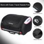 AllExtreme 35L Motorcycle Tail Bag Lightweight Multi-Pocket Biker Storage with 4 Point Mounting System YKK Pullers Zippers & Removable Strap for All Motorcycles (Pack of 1 Black)