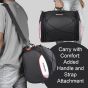 AllExtreme 35L Motorcycle Tail Bag Lightweight Multi-Pocket Biker Storage with 4 Point Mounting System YKK Pullers Zippers & Removable Strap for All Motorcycles (Pack of 1 Black)