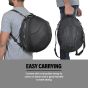 AllExtreme Full Face Helmet Bag Large Capacity Lightweight Bikers Headwear Bluetooth Devices & Accessories Storage Bags with Removable Strap & Pocket for Motorcycle Bike Riding (1Pc, Black)