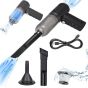 Allextreme 3IN1 Portable Car Vacuum Cleaner with Blower USB Rechargeable Wireless Handheld Car Vacuum Cleaner Traveling, Camping Reusable,Portable,Rechargeable Vacuum with Blower (1 Set)