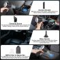 Allextreme 3IN1 Portable Car Vacuum Cleaner with Blower USB Rechargeable Wireless Handheld Car Vacuum Cleaner Traveling, Camping Reusable,Portable,Rechargeable Vacuum with Blower (1 Set)