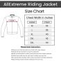 Allextreme FLAWLESS Unisex Riding Jacket CE Level 2 Certified Mesh Fabric Back Shoulder & Elbow Protection Guard and Reflective Stickers Motorcycle Rider Gear for Bikers (L, Red & Black)