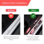 AllExtreme Car Door Foot Step Entry Guard Protector Strip TRD Print Anti-Scratch Scuff Plate with Adhesive for All Cars (Set of 1, Black & Red)