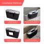 Allextreme Car Trash Can Mini Vehicle Dustbin with Lid Universal Fit Portable Garbage Organiser Mounted Ashtray Waste Bin Dust Case Storage for Cars (Pack of 1, Black)