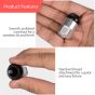 AllExtreme M12x1.5mm Wheel Nuts Close End Chrome Plated Steel Alloy Lug Nut Set with Aluminum Cap & Key for Cars Wheels Tyres (20Pcs)
