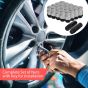 AllExtreme M12x1.5mm Wheel Nuts Close End Chrome Plated Steel Alloy Lug Nut Set with Aluminum Cap & Key for Cars Wheels Tyres (20Pcs)