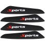 AllExtreme Universal Car Door Guard Anti Scratch Bumper Trim Door-Edge Rubber Paint Protector Sticker Fits All Cars & Vehicles (4Pcs, Black)