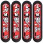 AllExtreme Universal Car Door Guard Trim Anti Scratch Bumper Door-Edge Rubber Paint Protector Sticker Compatible with All Cars & Vehicles (4Pcs, Red/Black)