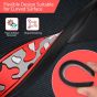AllExtreme Universal Car Door Guard Trim Anti Scratch Bumper Door-Edge Rubber Paint Protector Sticker Compatible with All Cars & Vehicles (4Pcs, Red/Black)
