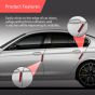 AllExtreme Universal Car Reflective Stickers Night Visibility Red Safety Warning Door Sign Tape Compatible for All Cars Bikes & Vehicles (2 Pcs, Red)
