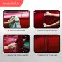 AllExtreme Universal Car Reflective Stickers Night Visibility Red Safety Warning Door Sign Tape Compatible for All Cars Bikes & Vehicles (2 Pcs, Red)