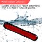 AllExtreme Universal Car Reflective Stickers Night Visibility Red Safety Warning Door Sign Tape Compatible for All Cars Bikes & Vehicles (2 Pcs, Red)